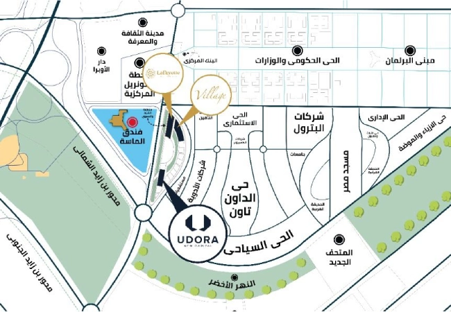 موقع مول يودورا العاصمة الإدارية udora new capital