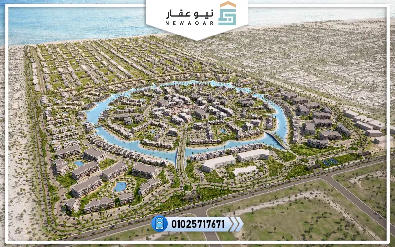 شالية للبيع 123م فيو بحر بالتقسيط 8 سنين