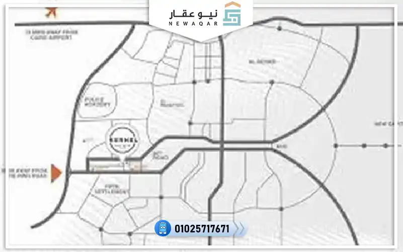 عيادة للبيع 50م في مول كيرنيل بيزنس بمقدم 25%