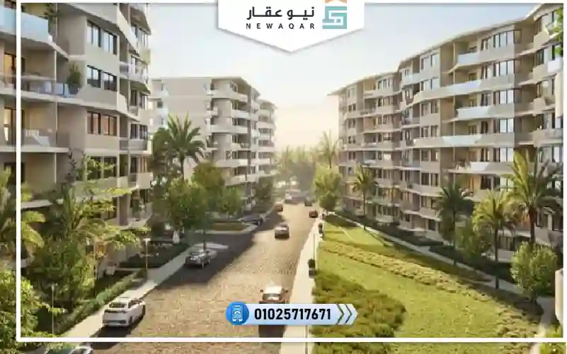 ستوديو للبيع 83م امام فندق كمبنسكي بالقرب من ومطار القاهره