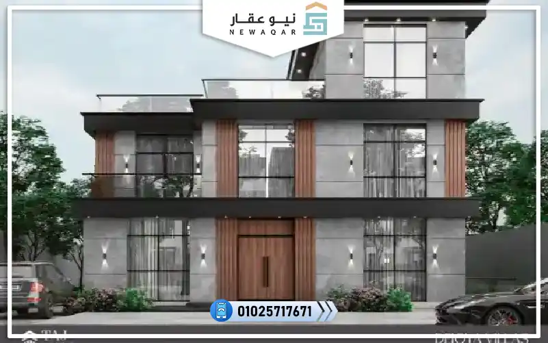 فيلا مستقله 382م للبيع فى كمبوند دي جويا زايد فيو على لاجون