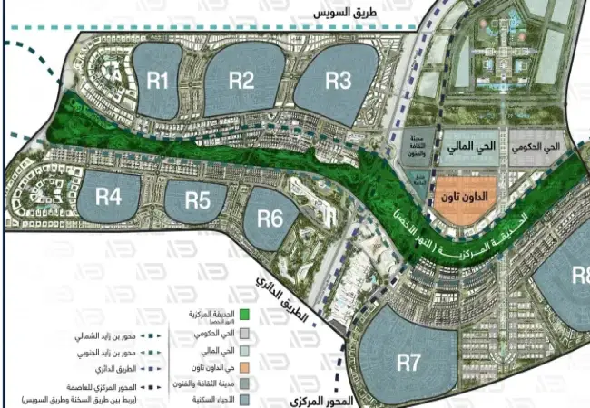 موقع العاصمة الإدارية الجديدة