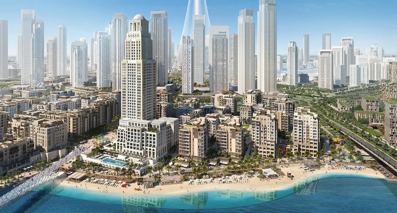 مشروع فيدا ريزيدنس شاطئ الخور ميناء خور دبي Vida Residences Creek Beach