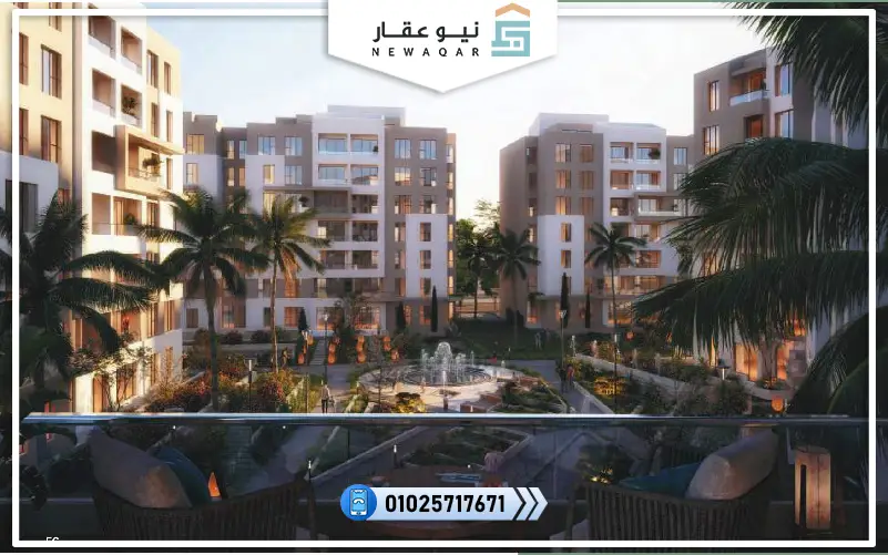 امتلك شقة للبيع159م كمبوند روسيل المستقبل سيتي بمقدم 5%