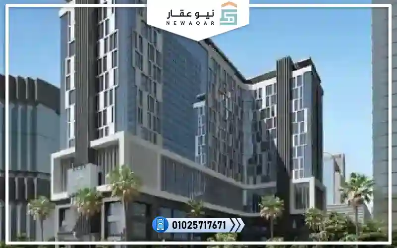 مكتب اداري 39م للبيع مول تراك 20 العاصمه الادارية مقدم 10%