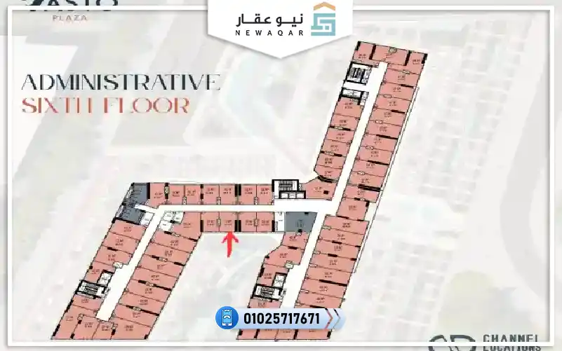 مكتب اداري32م للبيع فاستو بلازا العاصمة الادارية بالتقسيط10س