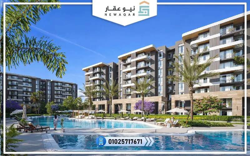 شقة للبيع 160م بجاردن 60متر كمبوند قمري العاصمة الإدارية Qamari New Capital