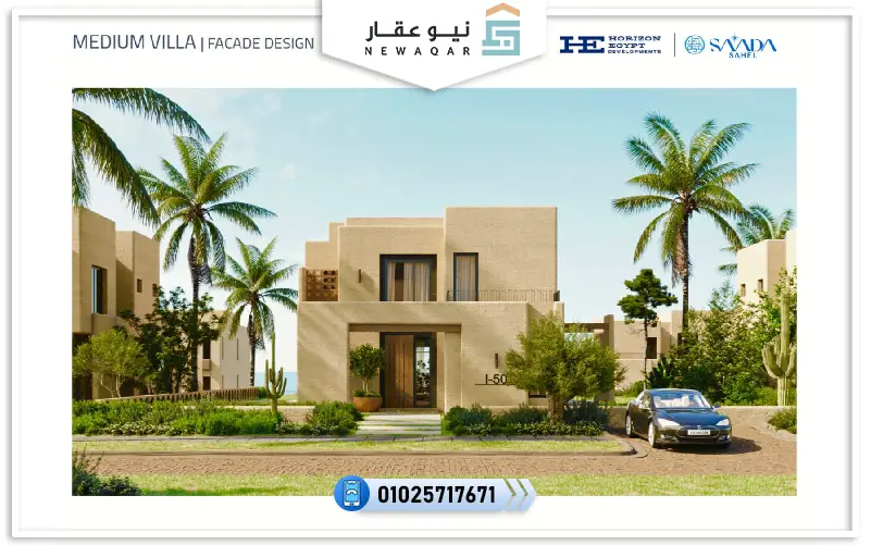 ستاند الون 992م للبيع قرية سعادة الساحل الشمالي صف اول بحر