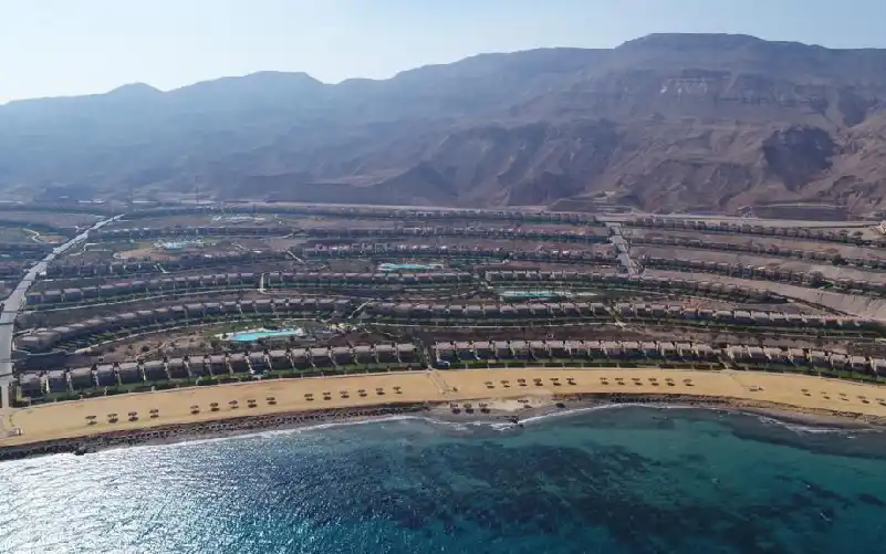 فيو قرية تلال العين السخنة من البحر 