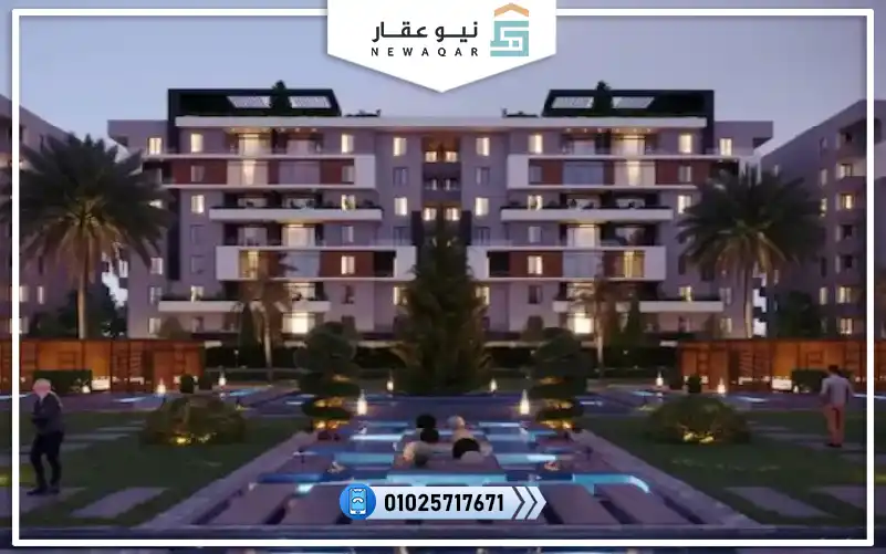شقة 223م للبيع في كمبوند ايليت بارك اوبن فيو منطقة ال8 