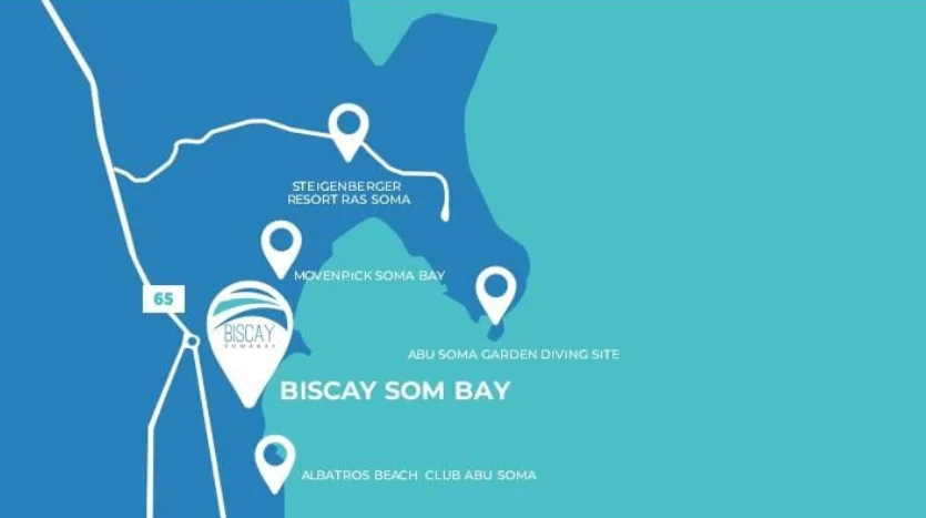 خريطة biscay soma bay hurghada