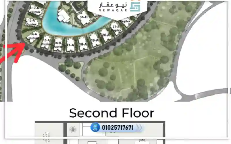 شقة للبيع 199م بفيو لاجون كمبوند لوميا لاجونز العاصمة الادارية 