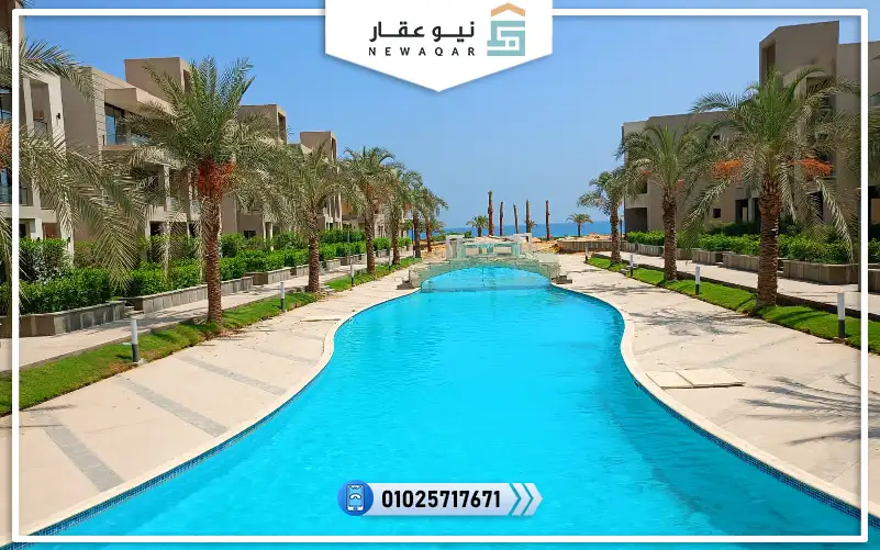 شاليه95م للبيع منتجع بيلا فينتو العين السخنة سي فيو بحر