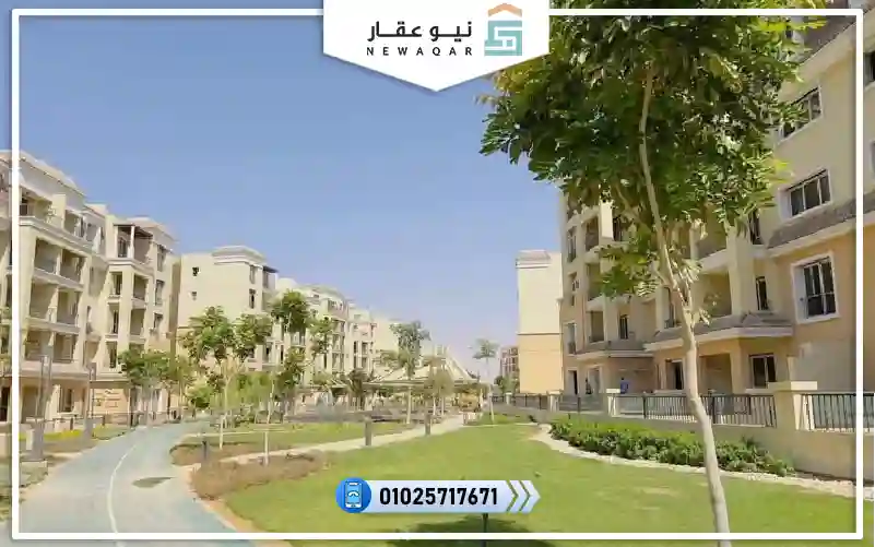 شقة للبيع 110م فيو لاندسكيب كمبوند ايس ريزيدنس القاهرة الجديدة بمقدم 5%