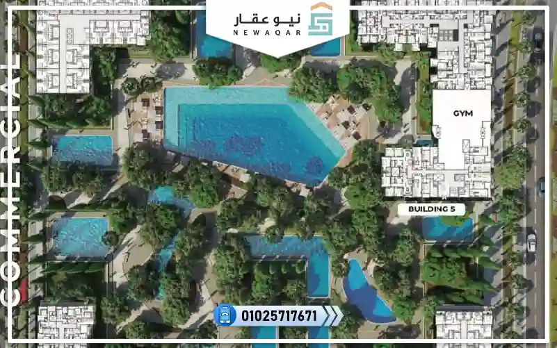 ستوديو 55م للبيع كمبوند فيلاجيو 6 أكتوبر تشطيب سوبر لوكس بمقدم 256 الف