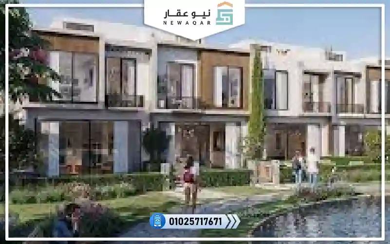 تاون هاوس ميدل 208م للبيع كمبوند فيلاجيو 6 اكتوبر بفيو كلوب هاوس