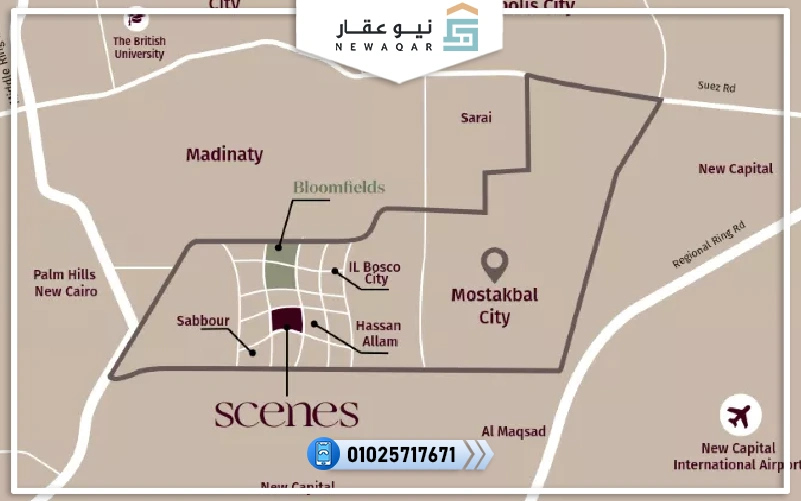 توين هاوس للبيع 185م كمبوند سينس المستقبل سيتي بمقدم تعاقد 5%