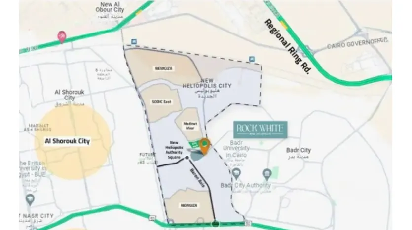 موقع طلالة مدينة مصر هليوبوليس الجديدة