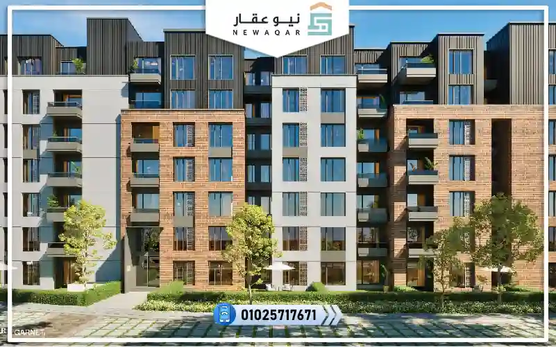 شقة للبيع 209م بفيو كلوب هاوس جارنيت التجمع الخامس مقدم 0% وبالتقسيط 120شهر