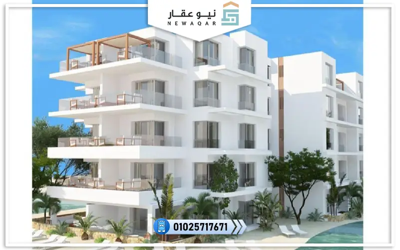 شاليه للبيع 97م قرية ونس الساحل الشمالي بمقدم 146 الف جنيه