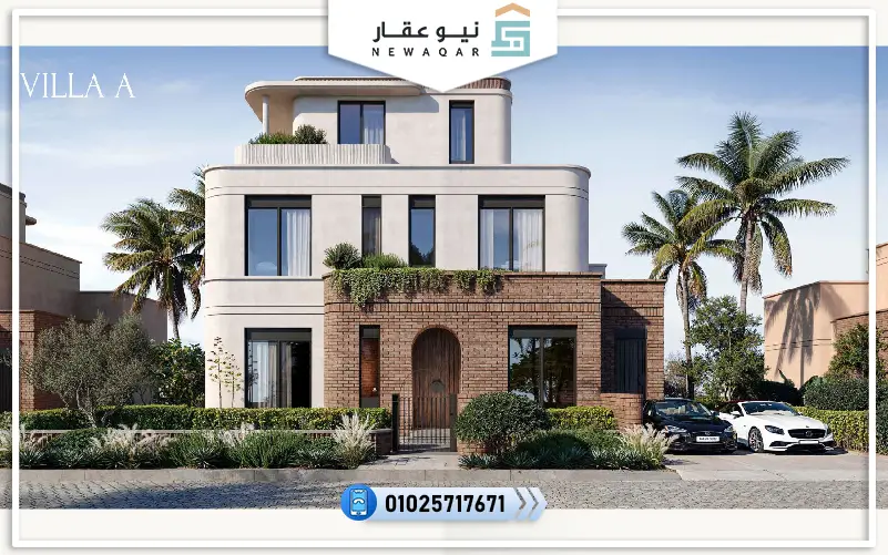 فيلا مستقلة 508م للبيع كمبوند كريسينت ووك التجمع السادس 10%