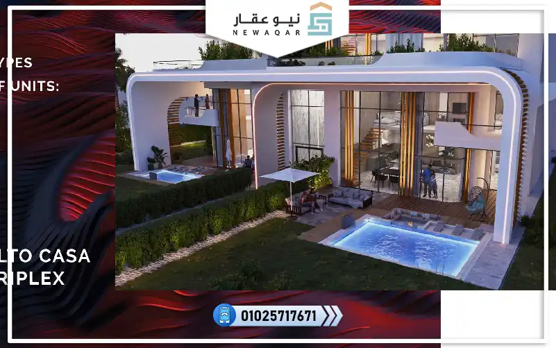 دوبلكس للبيع 433م رؤف89م كمبوند امارا التجمع الخامس نيو بلان