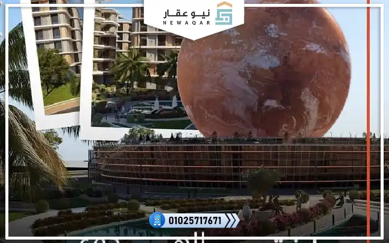 شقة للبيع 118م كمبوند ذا مارس العبور الجديدة بالتقسيط 5س