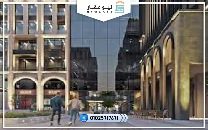 محل تجاري 100م للبيع مول سعادة التجمع الخامس بفيو بلازا