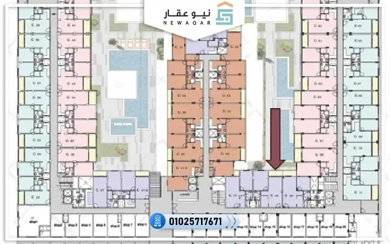 شاليه 65م للبيع قرية بيسكاي الغردقة بفيو لاندسكيب
