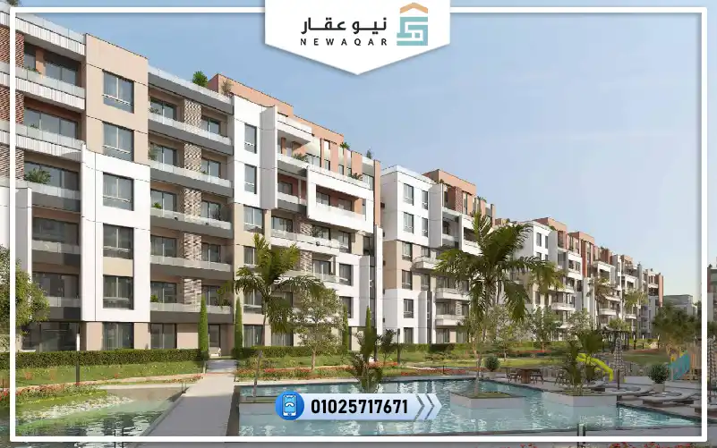 ستوديو للبيع79م بحديقة 35م كمبوند اليسيوم الشيخ زايد مقدم10%