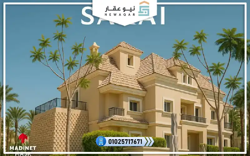 اس فيلا 239م كورنر للبيع في كمبوند سراي القاهرة الجديدة