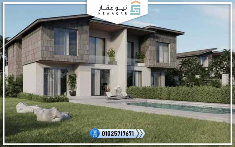طبيعة خضراء متمثلة في رقعة خضراء بمساحة واسعة تطل عليها الوحدات في كمبوند كريك