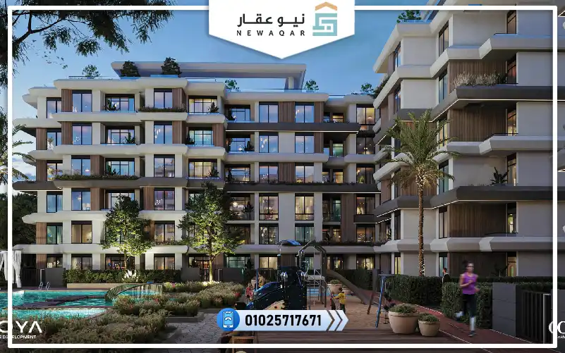 ستوديو للبيع 74م كمبوند كوي الشيخ زايد بفيو لاندسكيب