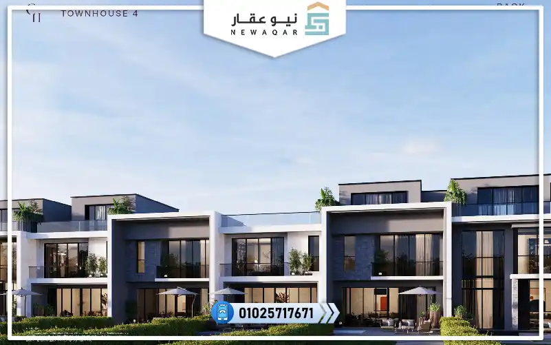تاون هاوس للبيع 190م كمبوند كلوب هيلز