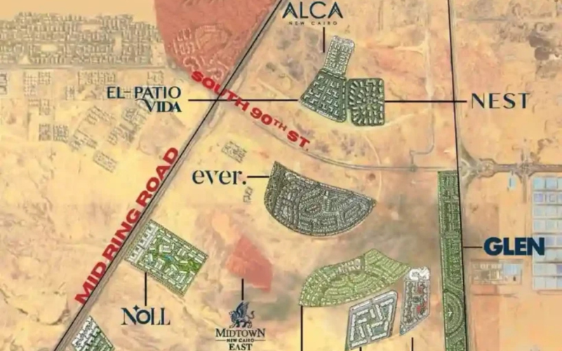 خريطة التجمع السادس