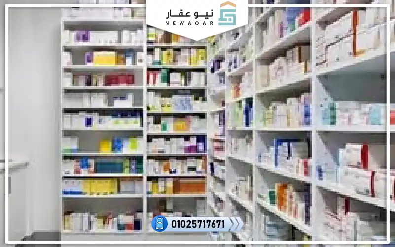 صيدلية للبيع95م مشروع كويست سيتي العبور دقائق من نادى العبور