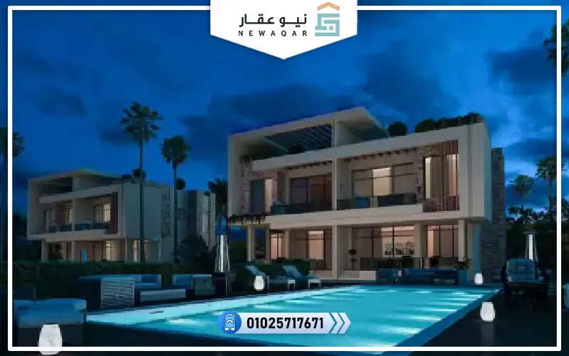 شاليه للبيع 90م رؤف70م باي سايد راس سدر