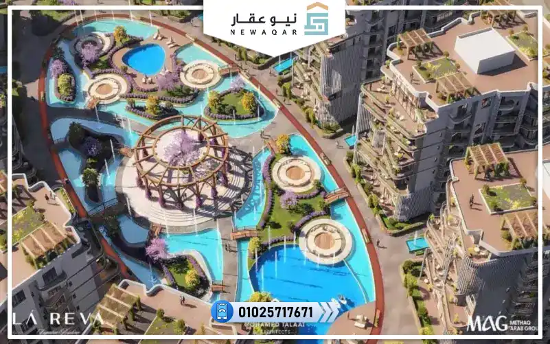 شقة للبيع 143م مشروع لاريفا العاصمة الادارية