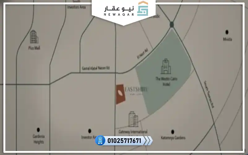 مكتب اداري للبيع 50م للبيع مول ايست شاير