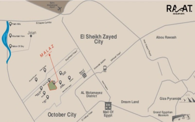 كمبوند ملاذ 6 أكتوبر Compound Malaz 6 October مقدم 10%