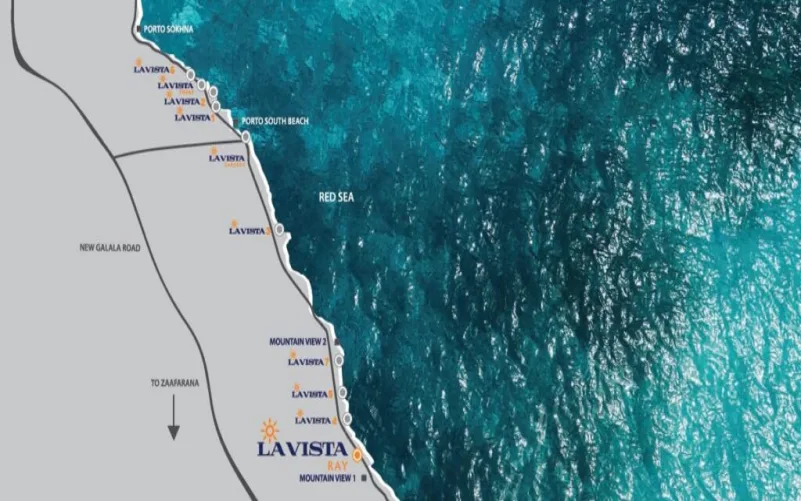 موقع لافيستا العين السخنة شاليهات للبيع بقرية لافيستا العين السخنة