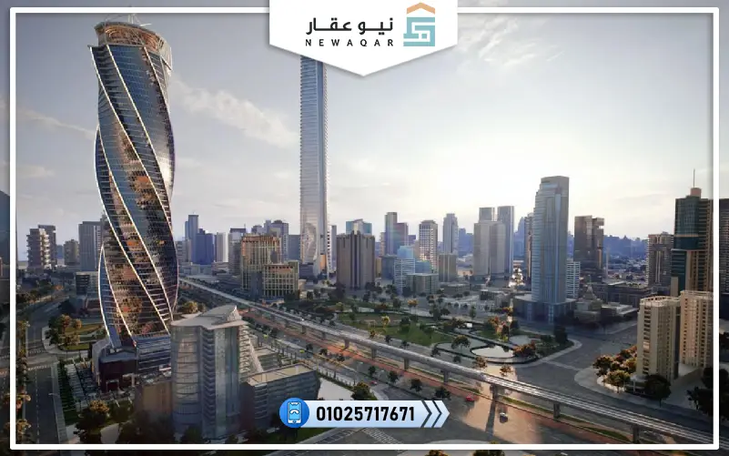 محل تجاري للبيع95م برج امازون العاصمة الادارية