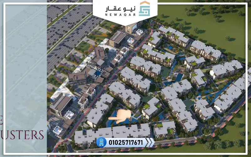 شقة للبيع 131م كمبوند تسلا ريزيدنس أكتوبر