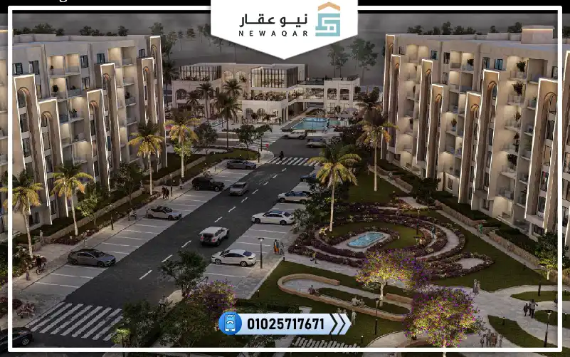 شقة للبيع 117م بجاردن 56م كمبوند جادينة هليوبوليس