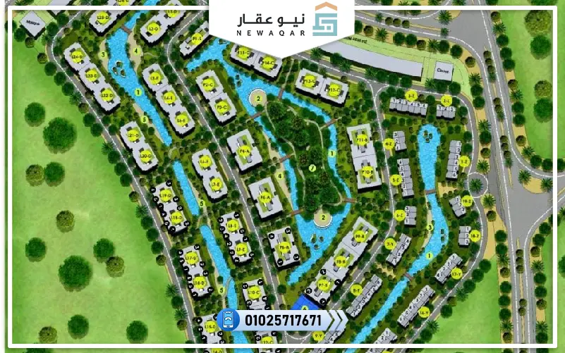 ستوديو للبيع 40م كمبوند ساج ليكس ريزيدنس