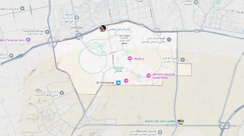 موقع كمبوند جلوريا ريزدينس العاصمة الإدارية