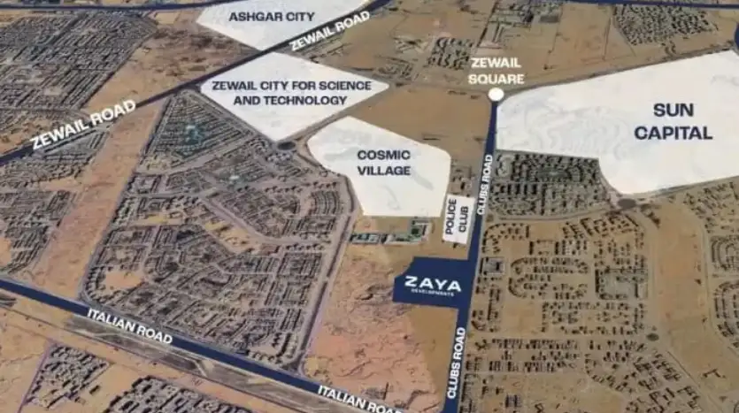 خريطة كمبوند حدائق أكتوبر