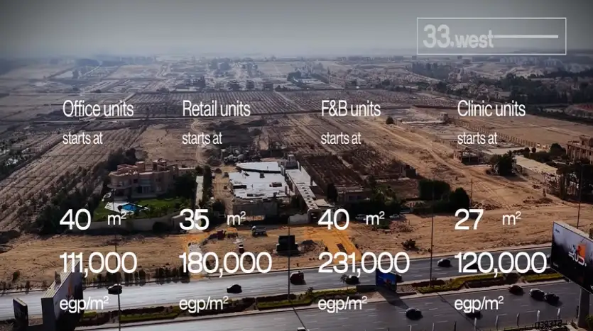Mall 33 West الشيخ زايد مشروع 33 ويست زايد