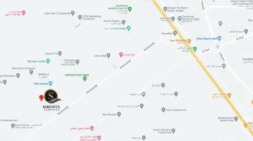 كمبوند سيرينيتا ريد نيو زايد