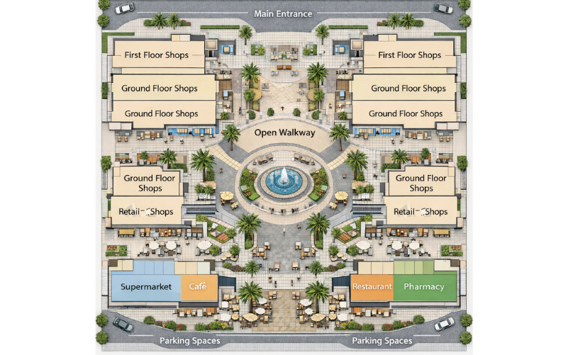 تصميم مول الممشي التجمع الخامس
